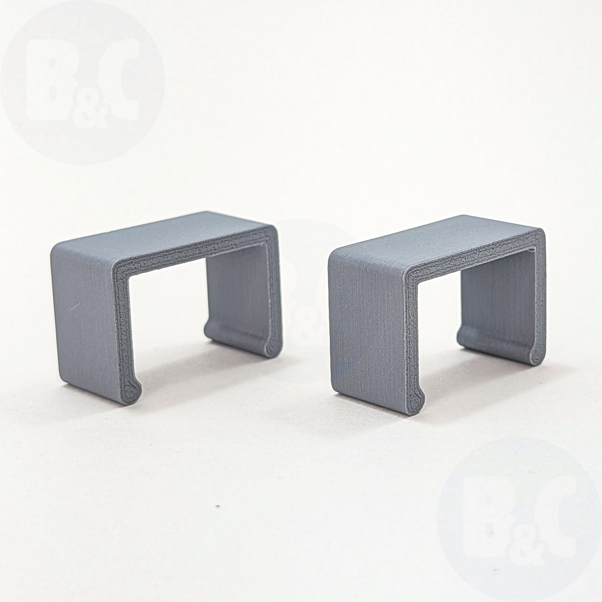 Fossil Grey Body Clips