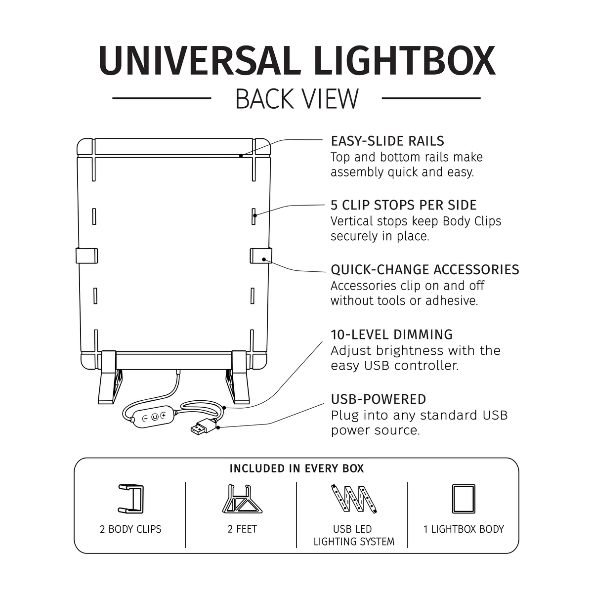 Bronze Universal Lightbox