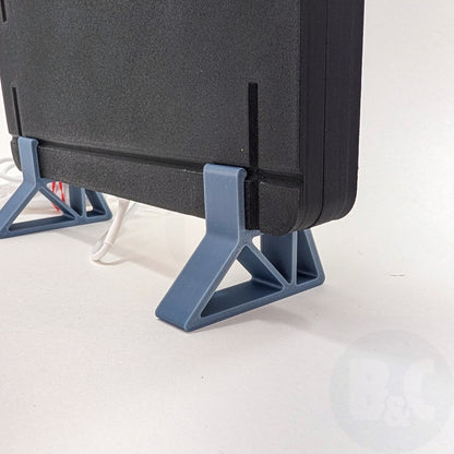 Muted Blue Frame Feet