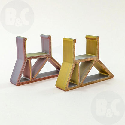 Tri-Color Metallic Frame Feet