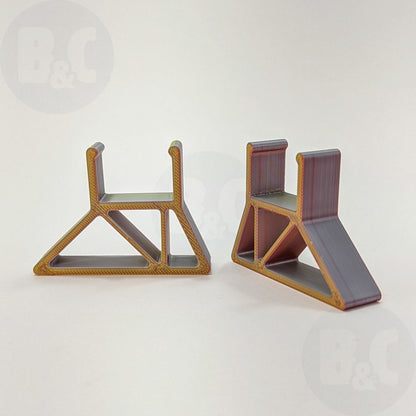 Tri-Color Metallic Frame Feet