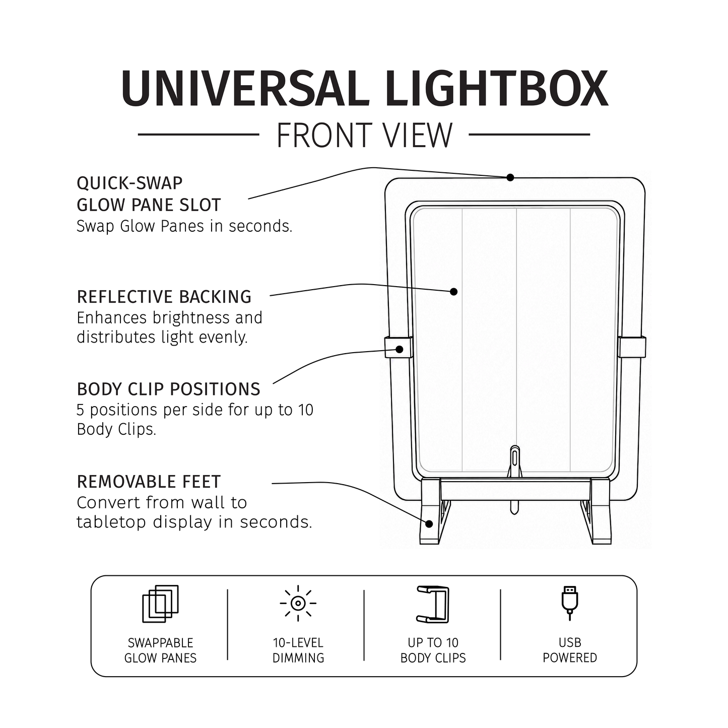 Bronze Universal Lightbox